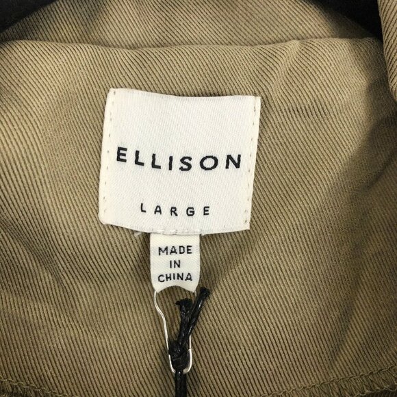 Ellison Large Green Hooded Zip Up Snap Button Coat - Picture 6 of 6